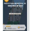 Apostila Merendeiro Prefeitura de Vera Cruz SP 2023
