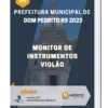Apostila Monitor de Instrumentos violão Prefeitura de Dom Pedrito RS 2023