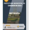Apostila Motorista Prefeitura de Caseiros RS 2023