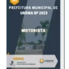 Apostila Motorista Prefeitura de Urânia SP 2023
