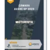 Apostila Motorista Câmara Avaré SP 2023