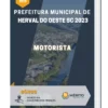 Apostila Motorista Prefeitura de Herval do Oeste SC 2023
