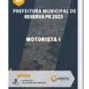Apostila Motorista I Prefeitura de Reserva PR 2023