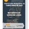 Apostila Motorista de Veículos Leves Prefeitura de Campo Verde MT 2023