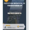 Apostila Nutricionista Prefeitura de Paranapanema SP 2023
