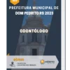 Apostila Odontólogo Prefeitura de Dom Pedrito RS 2023