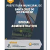 Apostila Oficial Administrativo Prefeitura de Santa Cruz do Rio Pardo SP 2023