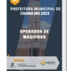 Apostila Operador De Máquinas Prefeitura de Caiana MG 2023