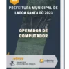 Apostila Operador de Computador Prefeitura de Lagoa Santa GO 2023