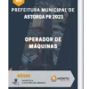 Apostila Operador de Máquinas Prefeitura de Astorga PR 2023