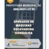 Apostila Operador de Máquinas Escavadeira Hidráulica Prefeitura de Abelardo Luz SC 2023