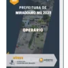 Apostila Operário Prefeitura de Miradouro MG 2023
