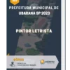 Apostila Pintor Letrista Prefeitura de Ubarana SP 2023