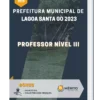 Apostila Professor Nível III Prefeitura de Lagoa Santa GO 2023