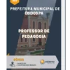 Apostila Professor de Pedagogia Prefeitura de Óbidos PA 2023