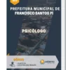 Apostila Psicólogo Prefeitura de Francisco Santos PI 2023