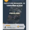 Apostila Psicólogo Prefeitura de Cordilheira Alta SC 2023