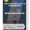 Apostila Secretária Escolar Prefeitura de Caiana MG 2023