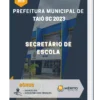 Apostila Secretário de Escola Prefeitura de Taió SC 2023