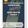 Apostila Secretário de Escola Prefeitura de Peruíbe SP 2023