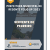 Apostila Servente De Pedreiro Prefeitura de Regente Feijó SP 2023
