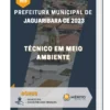 Apostila Técnico Em Meio Ambiente Prefeitura de Jaguaribara CE 2023