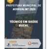 Apostila Técnico em Saúde Bucal Prefeitura de Acorizal MT 2023