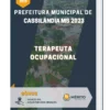 Apostila Terapeuta Ocupacional Prefeitura de Cassilândia MS 2023