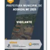 Apostila Vigilante Prefeitura de Acorizal MT 2023