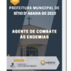 Apostila Agente De Combate Às Endemias Prefeitura de Sítio D' Abadia GO 2023