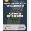 Apostila Ajudante de Serviços Gerais Prefeitura de Tangará da Serra MT 2023