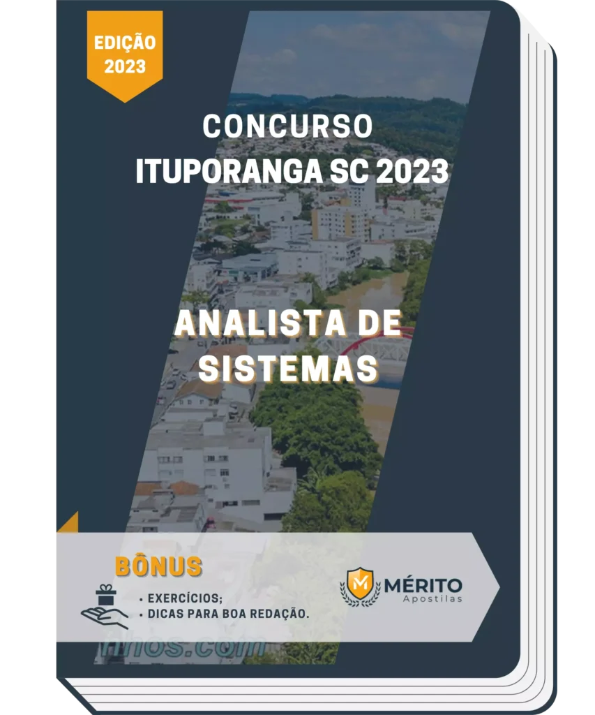 Apostila Analista de Sistemas Concurso Ituporanga SC 2023 - Mérito ...