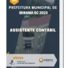 Apostila Assistente Contábil Prefeitura de Ibirama SC 2023