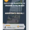 Apostila Assistente Social I Prefeitura de Cruzeiro do Sul PR 2023