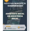 Apostila Assistente Social em Assistência Social Prefeitura de Guarapari ES 2023