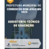 Apostila Assistente Técnico De Educação Prefeitura de Córrego do Bom Jesus MG 2023