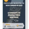 Apostila Atendente de Consultório Dentário Prefeitura de Novo Cabrais RS 2023