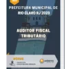 Apostila Auditor Fiscal Tributário Prefeitura de Rio Claro RJ 2023