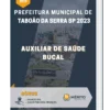 Apostila Auxiliar De Saúde Bucal Prefeitura de Taboão da Serra SP 2023