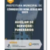 Apostila Auxiliar De Serviços Funerários Prefeitura de Córrego do Bom Jesus MG 2023