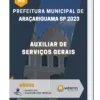 Apostila Auxiliar de Serviços Gerais Prefeitura de Araçariguama SP 2023