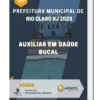 Apostila Auxiliar em Saúde Bucal Prefeitura de Rio Claro RJ 2023