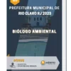Apostila Biólogo Ambiental Prefeitura de Rio Claro RJ 2023