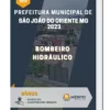 Apostila Bombeiro Hidráulico Prefeitura de São João do Oriente MG 2023