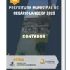 Apostila Contador Prefeitura de Cesário Lange SP 2023