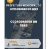 Apostila Coordenador do CRAS Prefeitura de Novo Cabrais RS 2023