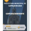 Apostila Copeira/Servente Prefeitura de Ilópolis RS 2023