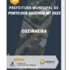 Apostila Cozinheira Prefeitura de Porto dos Gaúchos MT 2023