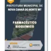 Apostila Farmacêutico Bioquímico Prefeitura de Nova Canaã do Norte MT 2023