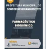 Apostila Farmacêutico Bioquímico Prefeitura Doutor Severiano RN 2023